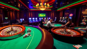Experience thrilling gaming action at fun79 trang chủ with vibrant casino visuals.