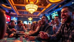 Exciting online betting scene showcasing sbobet.dance players engaged in casino games.