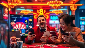 Exciting online gambling experience at luck8win.live with vibrant casino games and happy players.