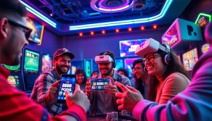 Exciting online gaming scene featuring diverse players engaged with the 888b.rodeo platform's vibrant casino games.