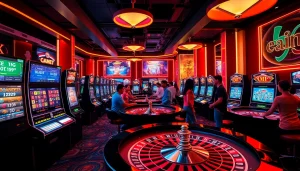 Experience the thrill of online gambling at ev88win.live with vibrant casino visuals.