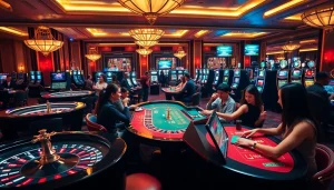 Experience the thrill of gaming at mb66.nyc with vibrant tables and excited players.