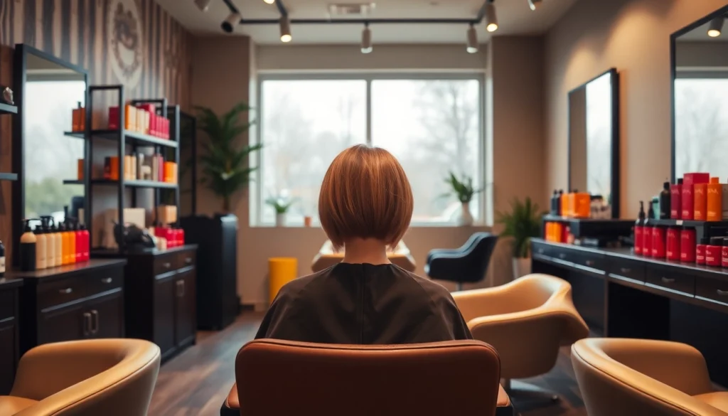 Experience the vibrant atmosphere of addendum salon with skilled stylists and Aveda products.